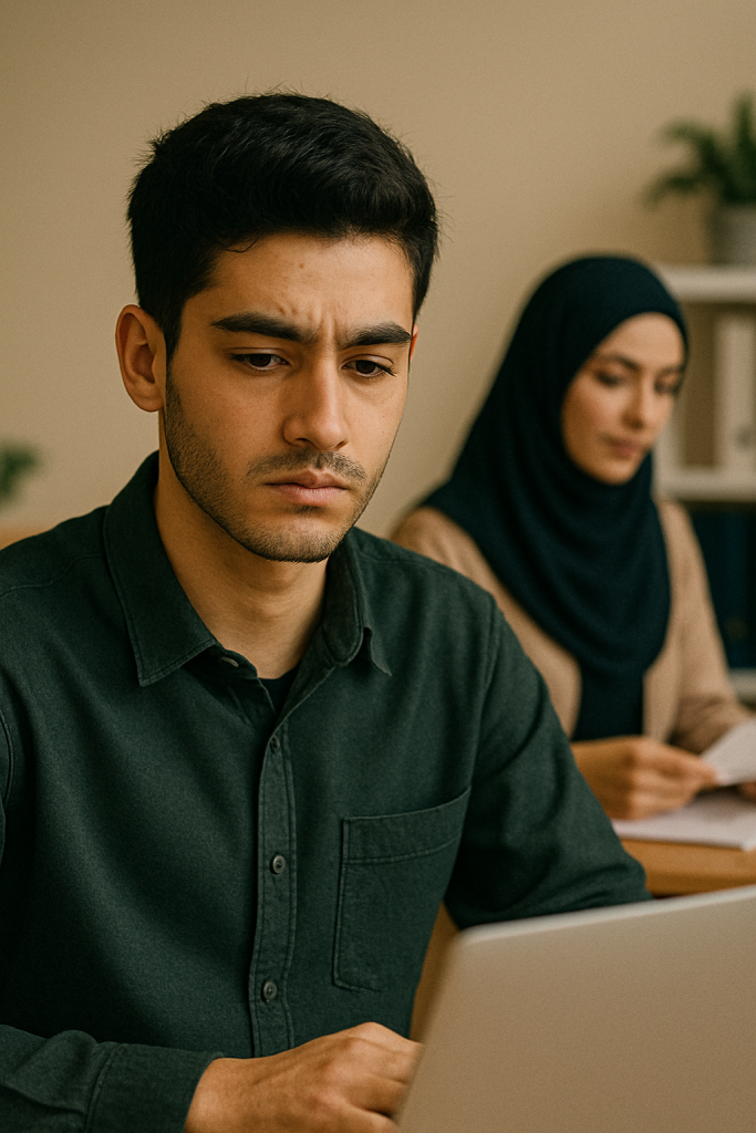 دختر و پسر کنار هم که ارتباط یا جذابیت بین آنها بررسی میشود